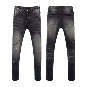 Pantalones Skinny De Hombre Jeans American Vintage Jeans Men Break Holes Stretch Slim Pants for Men Jeans