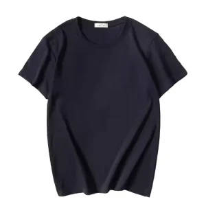 Personalized Men’s Knitted 180 Grams O Neck T Shirt 100% Cotton Quick Dry Breathable Blank Custom Photo Short Sleeve Solid