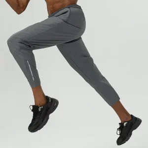 Plus Size Lightweight Breathable Men’s Back Pocket Reflective Strip Sports Casual Trousers Exercise Fitness Quick Dry Pants