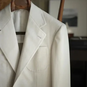 Plus Size Men’s Business Suits Casual Style Double Breasted Blazers Adults Solid Woolen Fabric Breathable Anti Wrinkle Mandarin