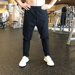 Plus Size Men’s Fashion Windproof Quick Dry Breathable Pocket Gym Pants for Men Training Sports Pants