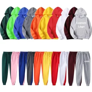 Plus Size Men’s Hoodies & Sweatshirts Plain Blank Hoodies Custom Logo Embroidered Private Label OEM Customize Hoodie Set Unisex