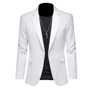 Plus Size Men’s Suit Blazer Wedding Slim Fit Men Blazer Personalized Custom Blazer for Men