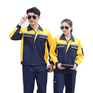 Poly-cotton Work Shirt Short Sleeve Lightweight Work Clothes Factory Plumber Mechanic Auto Repairmen Work Wear Uniform