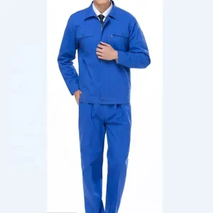 Polyester Cotton Fabric Work Jacket and Straight Pants with Multi-Pocket Men’s Working Wear Uniforms