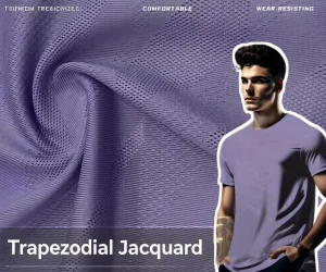 Polyester Trapezoidal Jacquard Fabric Fashion Men’s Business Polo Shirt Fabric