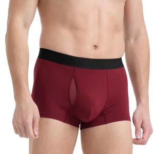 Premium Bamboo Men’s Trunk Underwear Comfort Mesh Custom Boxer Briefs Pouch Underpants for Men