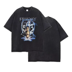 Premium Men’s Casual T-Shirts Loose Fit with Oversized Design Digital Printing Anime Pattern Dyed Crop Length