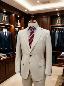 Premium Men’s Linen Cotton Breathable & Wrinkle-Resistant Summer Sport Blazer for Work Travel
