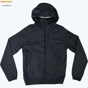Premium Rain Custom Print Team logo Veste Coupe Vent Running Mens Waterproof Lightweight Windbreaker Jackets Men Oem