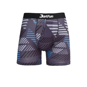 Print Pattern Designer Graphic Men’s Underwear Boxer Briefs 7 Inches Inseam Breathable Quick Dry Custom Logo