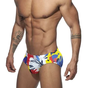 Private Label Beachwear Swimwear Bath Suit Men’s Polyester Swimsuit Bikini Briefs with Adjustable Drawstring Men’s Bikini Briefs