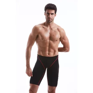 Professional Men’s Racing Swim Jammer Waterproof One Piece Swimwear with Boy Swimming Trunks