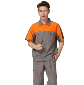 Professional Work Uniforms Men 100% Cotton Work Wear Uniform Custom logo Work Uniforms Men’s Work Uniform Set