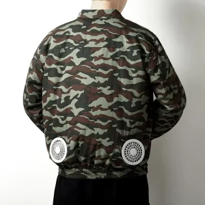 Pure Cotton Electrician Summer Bomber Jacket Stand Collar Men’s Labor Protection Clothing Welding Breathable Front Logo YC Brand