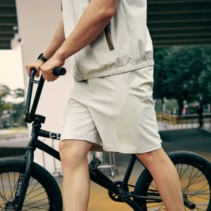 QUICKSHOW Men’s Lightweight Cycling Shorts Quick Dry Moisture-Wicking Outdoor Activewear for Summer Solid Pattern