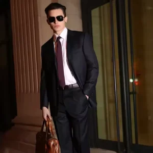 Quality Slim-Fit Custom Blazer Set Single Buckle Fashion Wedding Groom Men’s Formal Suit From Bangladesh