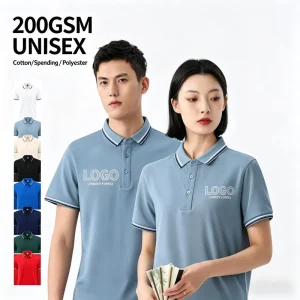 Quality Unisex Formal T Shirts Solid Knitted Breathable Short Sleeve Custom Logo Design Private Label 200g