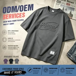 Quick Dry Loose Fit Plus Size Short Sleeve Printing T-Shirt Custom Logo Men Sports T-Shirts for Summer Casual Wear