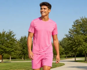 Quick Dry Running Sports Set Men Women Custom Logo Breathable Gym Fitness Training T-shirt and Shorts Tracksuit Activewear