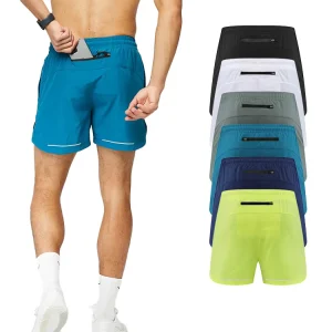 Quick Dry with Back Pocket Sports Men’s Running Gym Shorts for Men