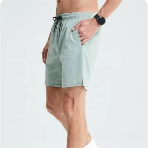 Quick Drying Solid Breathable Unisex Men’s Gym Running Shorts 5 Inch Inseam Custom Logo