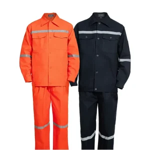 Reflective Men’s Work Wear Suits Mining Workwear Jacket and Pants Construction Safety Work Clothes Set
