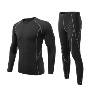 Running Sports Suit Men’s Casual Men’s Fitness Clothes Sports Shorts Quick-drying Tights Short-sleeved Training Sportswear