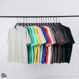 S1923 Men’s Loose Fit Sorona T-Shirt Quick Drying Custom Logo Printed Plain T-Shirt Solid Pattern Dry Sublimation Blank T-Shirt