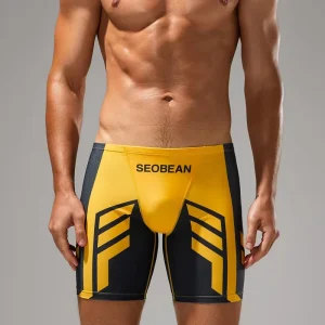 SEOBEAN Men’s Low Rise Colorful Swim Boxer Breathable Knitted VORTEX SWIMWEAR Long lasting Comfortable Design