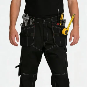 Safety Industrial Workwear Trousers Men’s Durable Work Cargo Pants with Multi Pockets