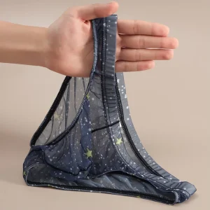 Sexy Men’s Woven Triangle Mid Rise Polyester Terylene Underwear