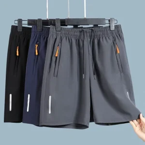 Shorts Men’s Summer Five Minute Shorts Men’s Quick Drying High end Ice Silk Breathable Sports Shorts Casual Shorts Beach Pants