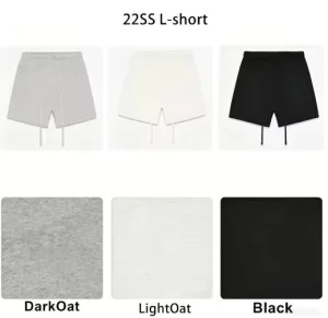 Shorts for Men Essentials Shorts 100% Cotton Casual Summer Mens Short Sportswear Men Pant Activewear Gym Shorts