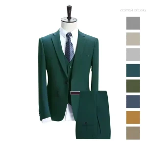Single Breasted Wedding Tuxedo Formal Jacket Pants Set Men’s Suit Blazer for Groom