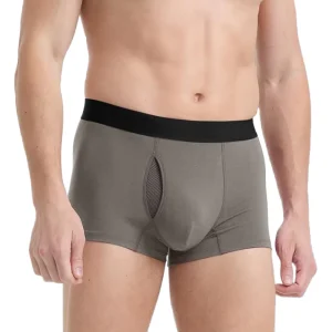 Skin Friendly Men’s Pouch Underpants Organic Bamboo Custom Mesh Trunk Boxer Briefs Underwear for Men