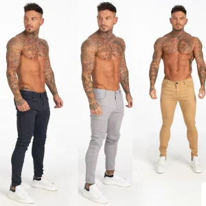 Skinny Men’s Fashion Color Jeans Skinny Fitting Trousers