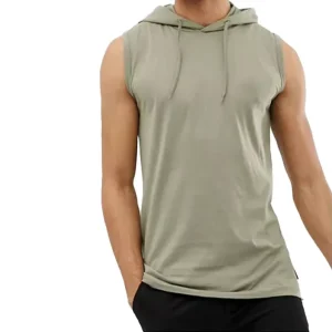 Sleeveless Running Sportswear Tops Pullover Gym Fitness Wear Workout Cotton Men’s Workout Sports Wear Breathable Hoodies for Men