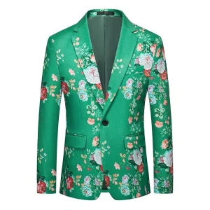 Slim Fit Business Casual Blazer Formal Lapel Men Coat