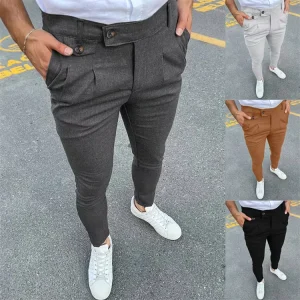 Slim Fit Men Pant Formal Pant Men Suit Trousers