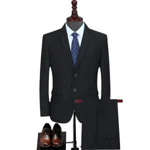Slim Fit Men’s Suits Jacket Vest Pants 3 Pieces Sets Wedding Formal Business Suits