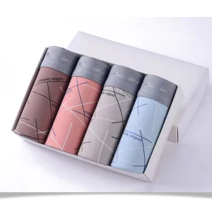Soft Comfortable Polyester Men Underwear Boxer Briefs for Male