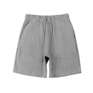 Solid Color Men’s Cotton Shorts Fashionable Streetwear Outdoor Casual Wear