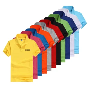 Solid Color Personalized Polo Shirt Cotton Custom Printing Work Polo Shirt Men’s Polo Shirt with logo