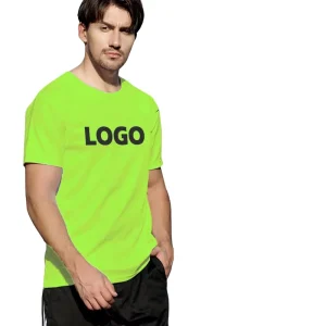 Solid Twill Casual Blank 240g Dry Fit Men’s T Shirt 100% Polyester Heat Transfer Printed Custom Logo