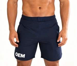 Spandex Cotton 220GSM Quick Dry Breathable Stretch Comfortable Soft Men 7 Inch Inseam Casual Sport Shorts Factory OEM