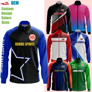 Sports Jacket in Bulk High School Cheerleading Jackets Men’s Team Training Tracktop Running Windbreaker Activewear Tracksuit