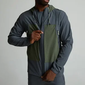 Sports Jackets Manufacturer Multi-Pocket Custom Polyester Running Sports Zip-Up Men’s Windbreaker Jacket