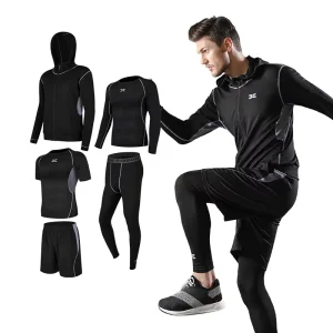Sports Suit Men’s Casual Sportswear Men’s Sports Shorts Quick Drying Tight Fitting Clothes Training Sportswear