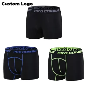 Sports Tight Running Underwear Men’s Quick-drying Mid-Rise Boxer Shorts Breathable Anti-chafing